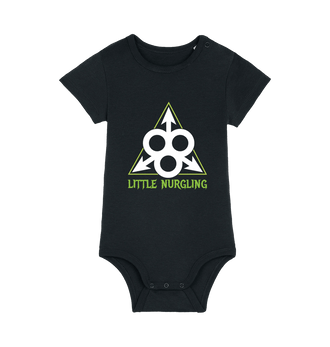 Black Printed baby grow