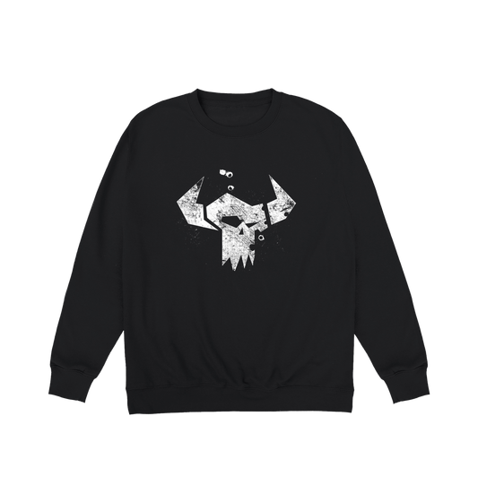 Deep Black Printed Sweater