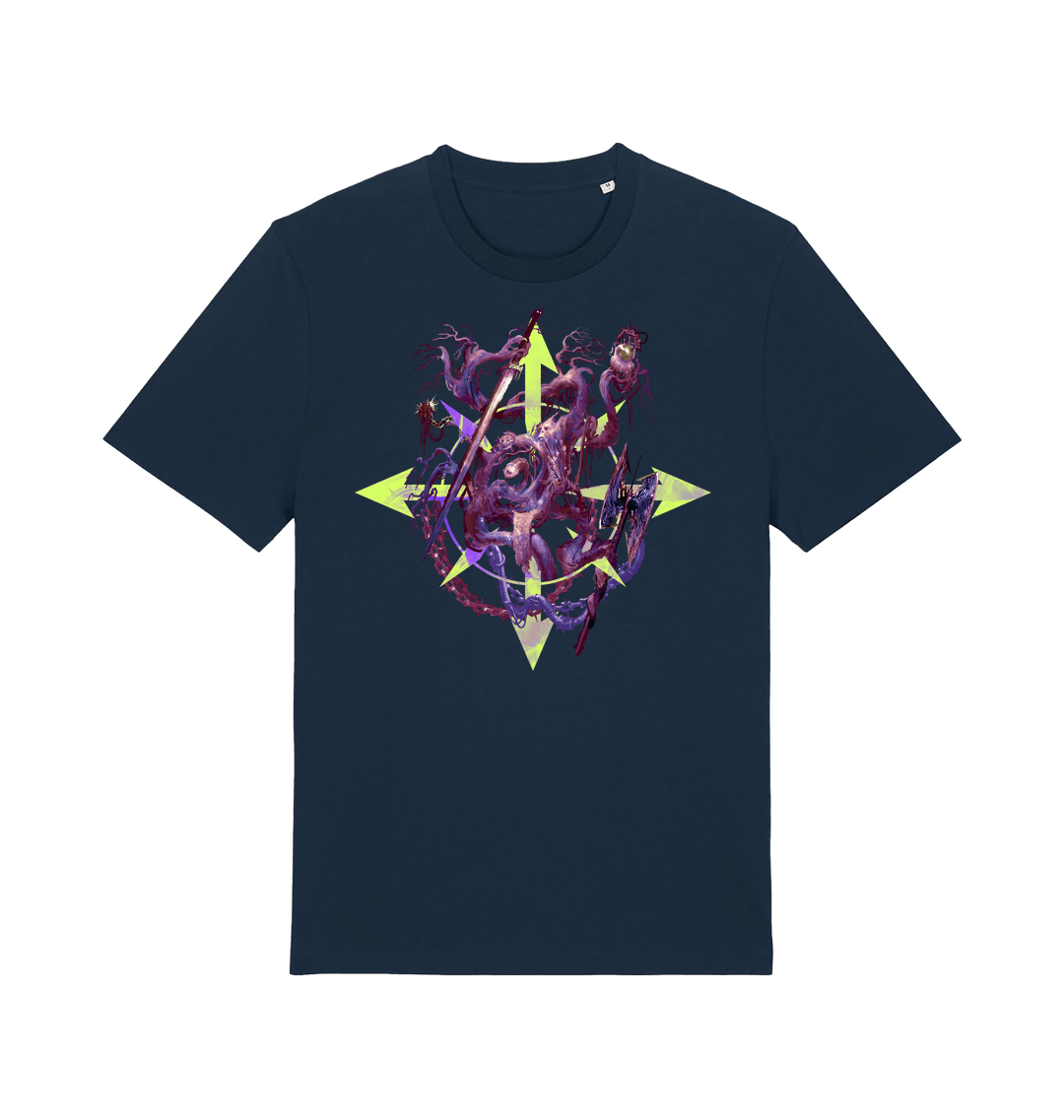 French Navy Printed T-shirt