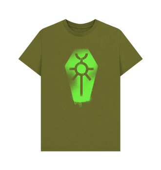 Moss Green Necrons Graffiti Insignia T Shirt