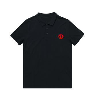 Black Adeptus Mechanicus Icon Polo Shirt