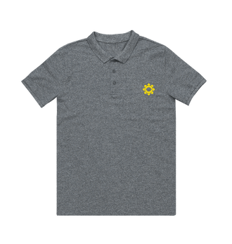 Heather Grey World Eaters Polo Shirt