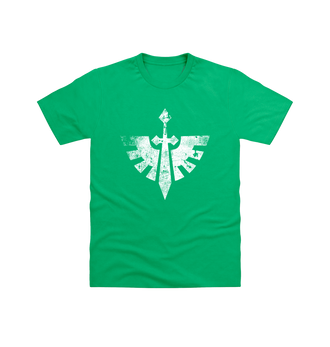 Irish Green Dark Angels Battleworn Insignia T Shirt