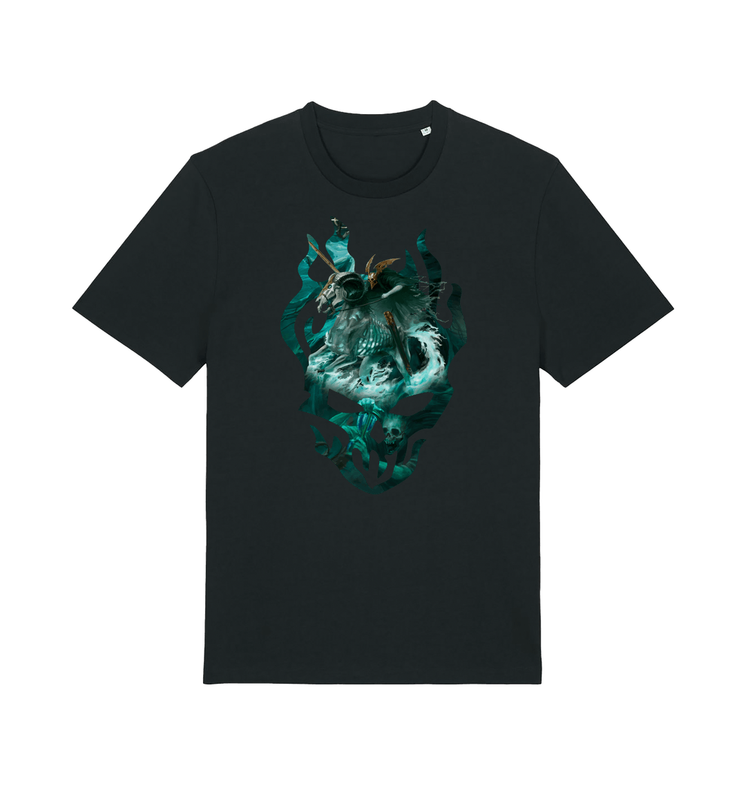 Black Printed T-shirt Front