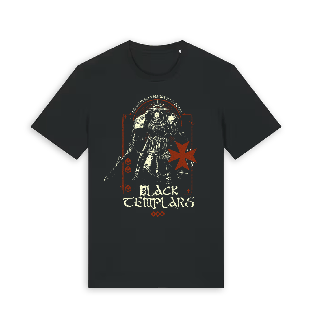 Black Printed T-shirt Front