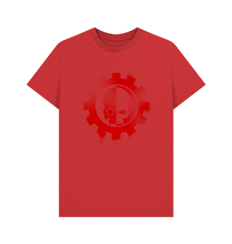 Red Adeptus Mechanicus Graffiti Insignia T Shirt