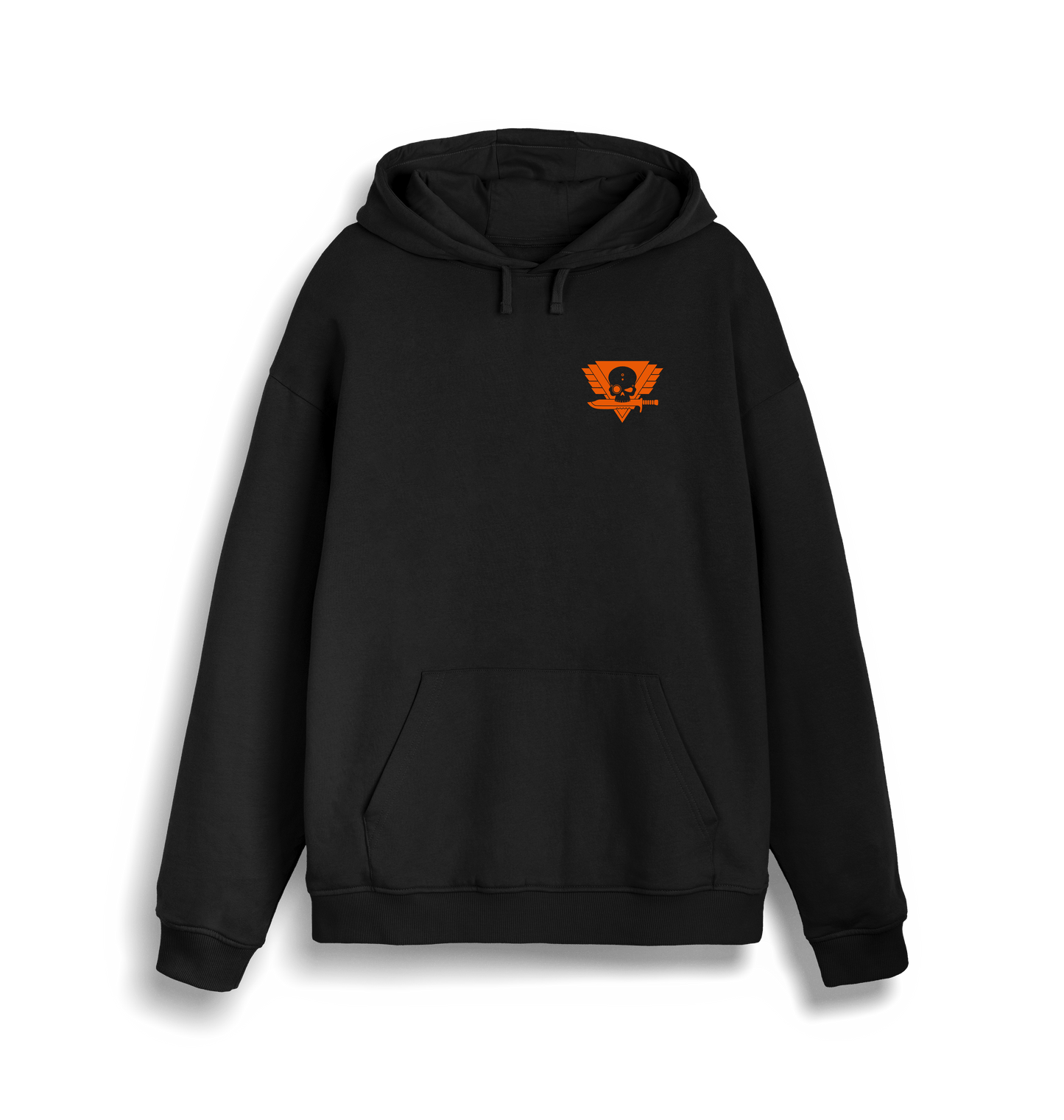 Black Printed Sweater Front