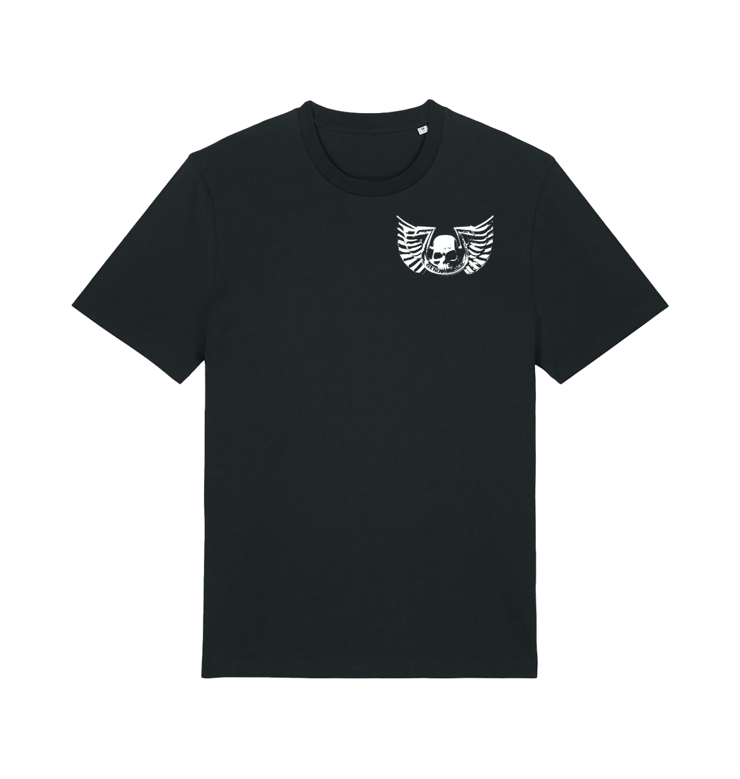 Black Printed T-shirt Front