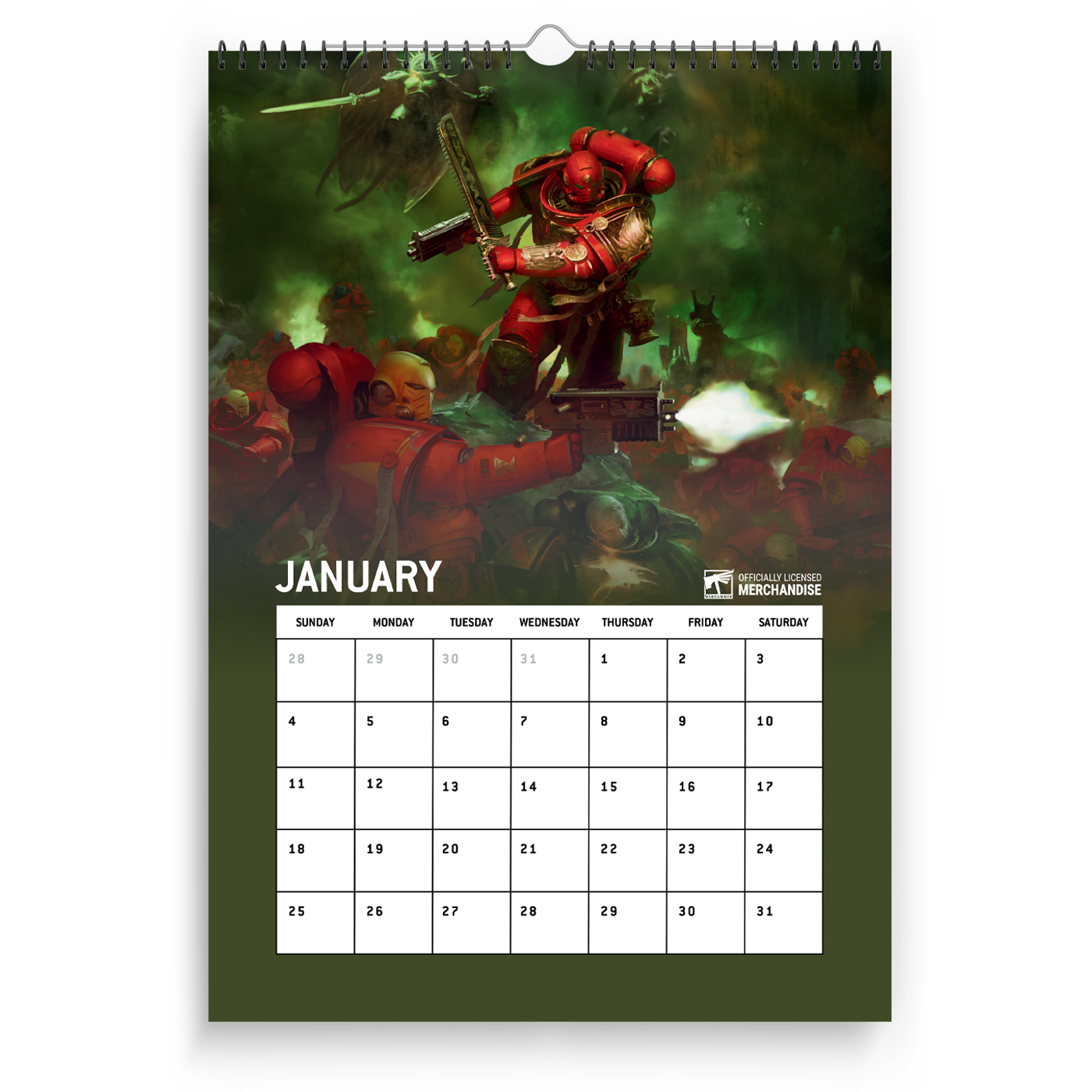 Warhammer 40,000: Blood Angels 2026 Calendar Preorder