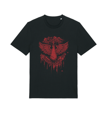 Black Printed T-shirt Front