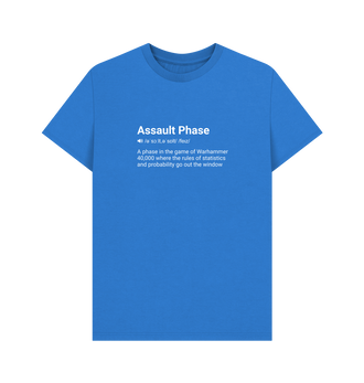 Bright Blue Assault Phase Definition T Shirt