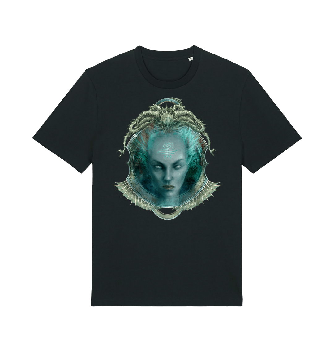 Black Printed T-shirt Front