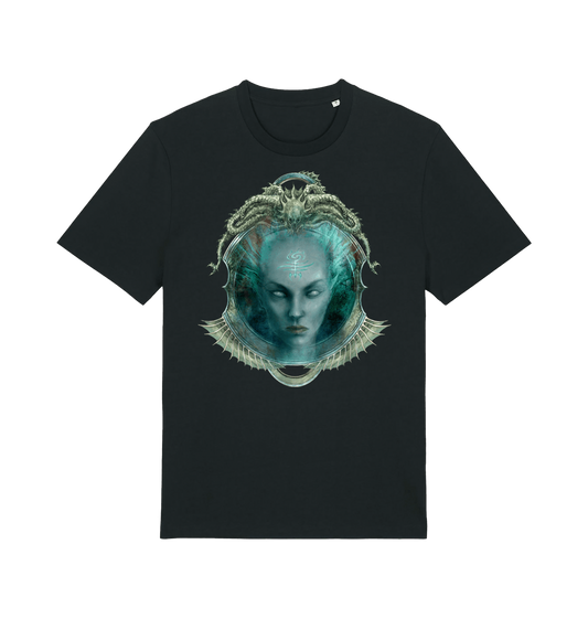 Black Printed T-shirt Front