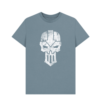 Stone Blue Iron Warriors Battleworn Insignia T Shirt