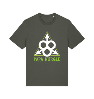 Khaki Premium Papa Nurgle Icon T Shirt