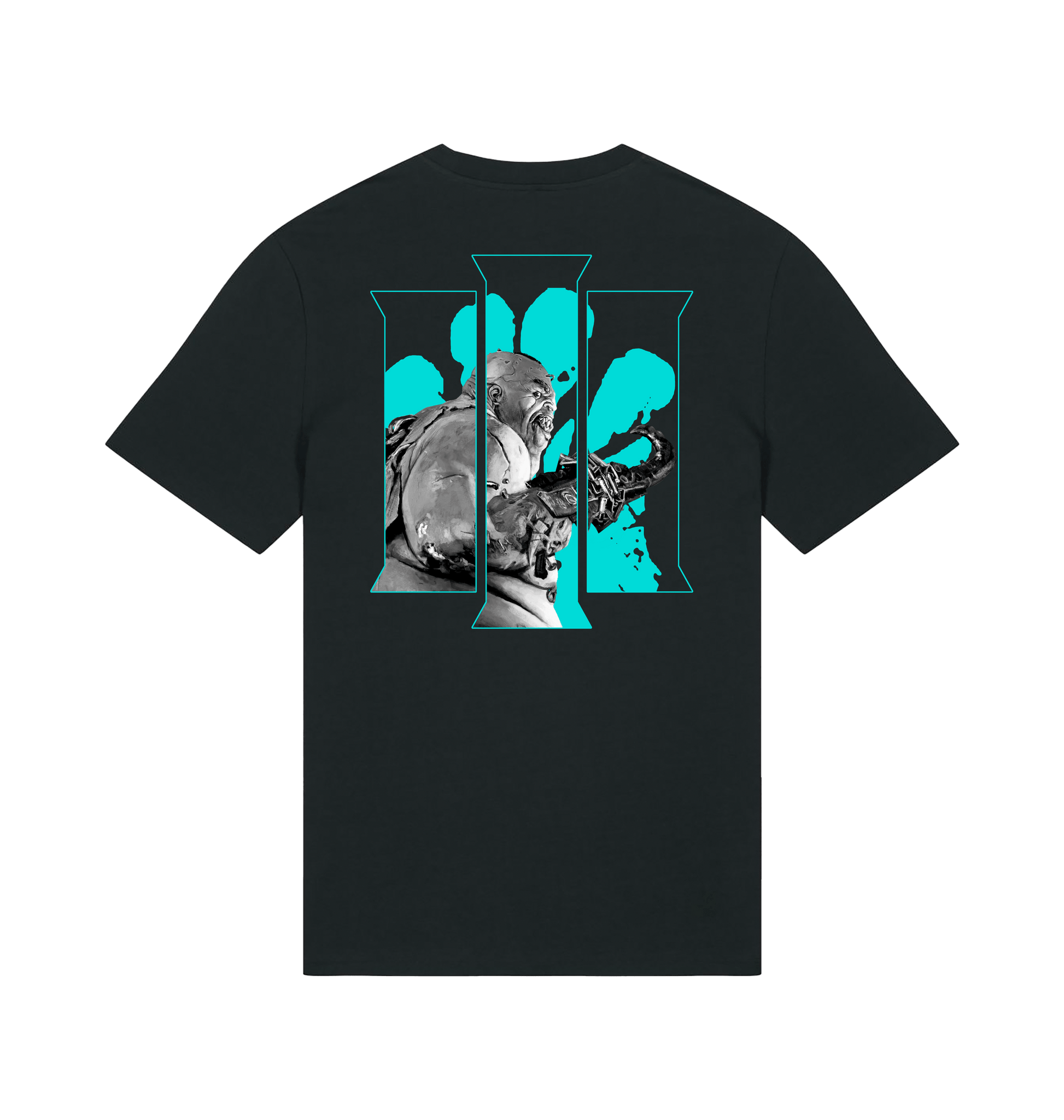 Black Printed T-shirt Back