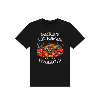 Black Red Gobbo Merry Squigmas Kids T Shirt