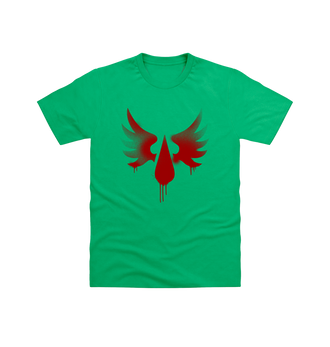 Irish Green Blood Angels Graffiti Insignia T Shirt