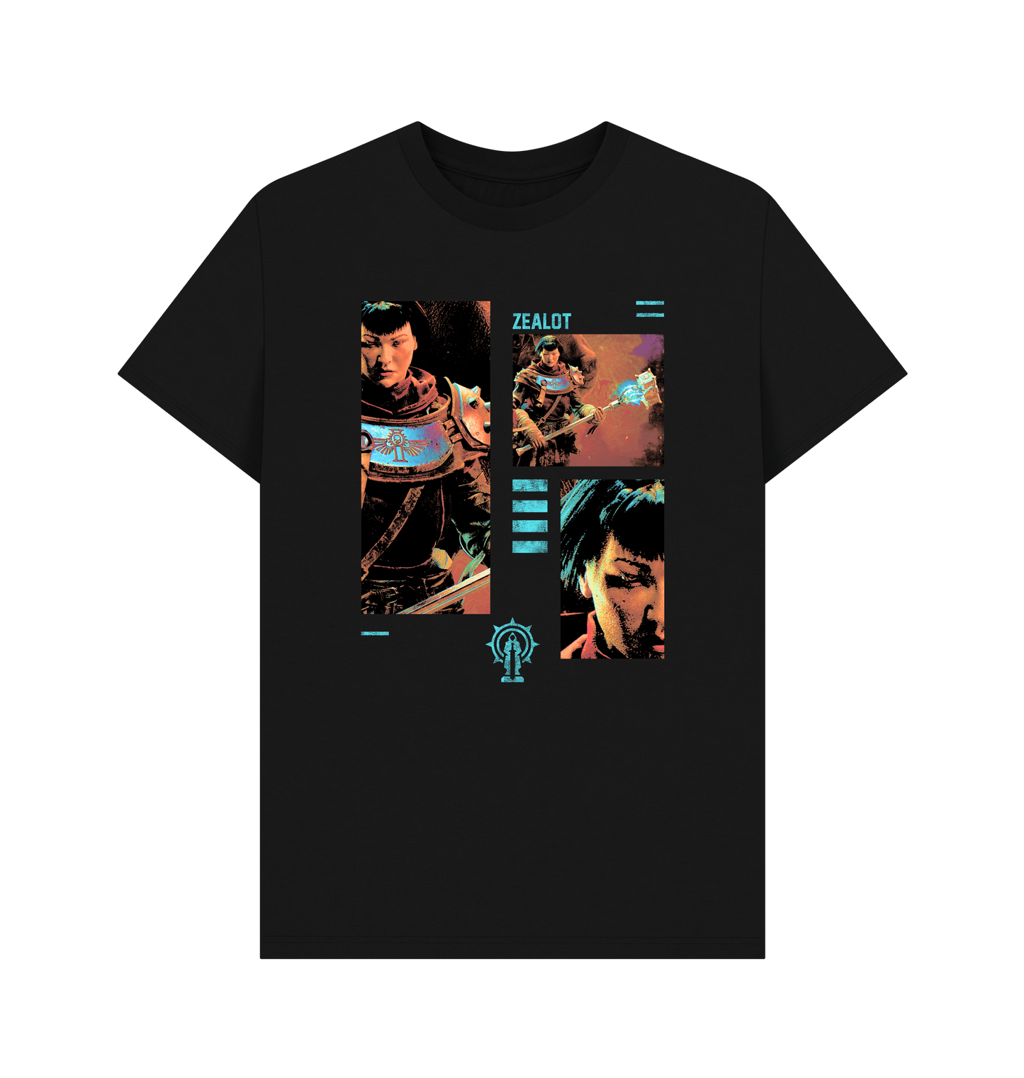 Black Warhammer 40,000: Darktide - Zealot T Shirt
