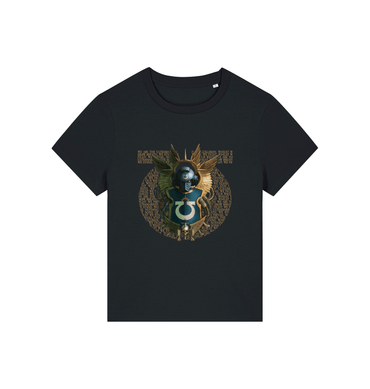 Black Printed T-shirt Front