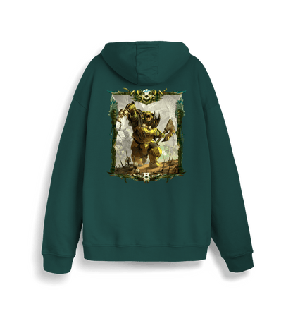 Glazed Green Printed Sweater Back
