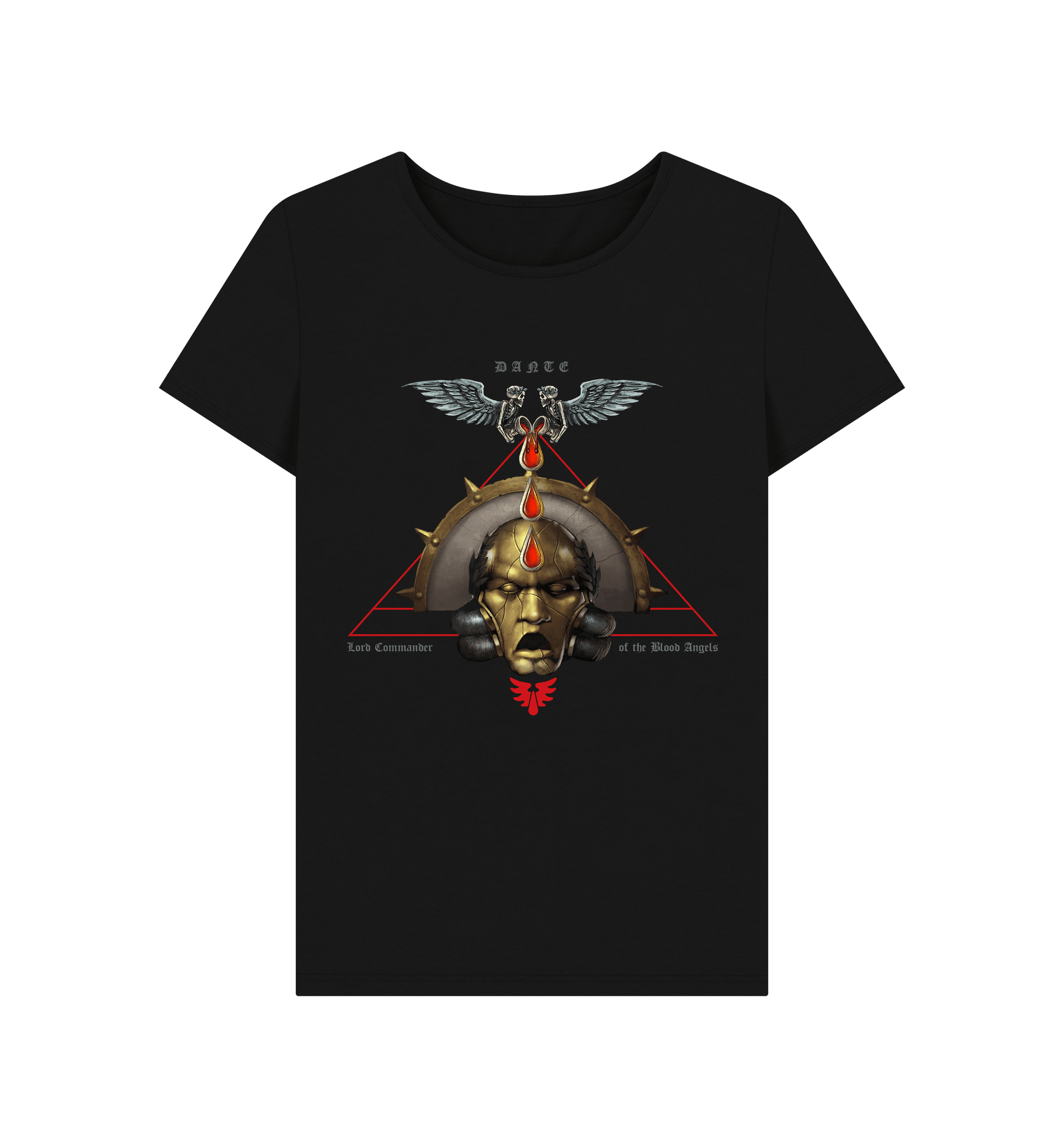 Black Blood Angels Commander Dante Fitted T Shirt