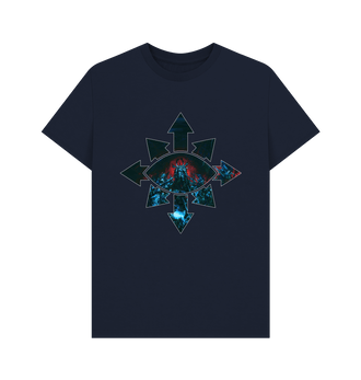 Navy Blue Chaos Space Marines Eye of Chaos T Shirt