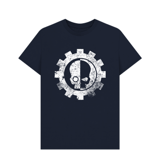 Navy Blue Adeptus Mechanicus Battleworn Insignia T Shirt