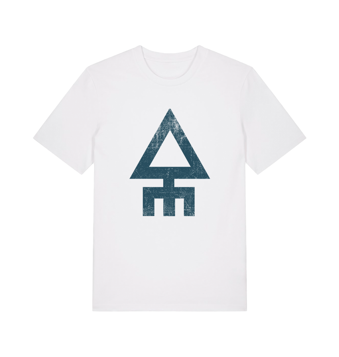 White Printed T-shirt Front
