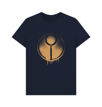 Navy Blue T'au Graffiti Insignia T Shirt