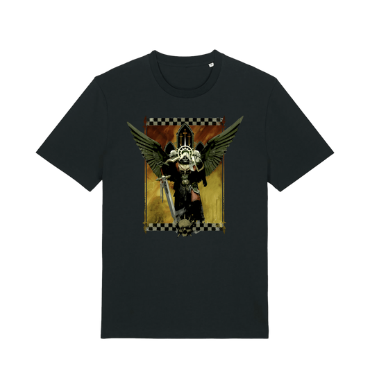 Black Printed T-shirt Front