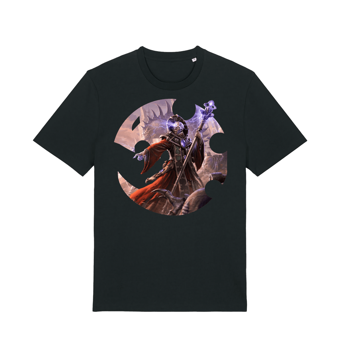 Black Printed T-shirt Front