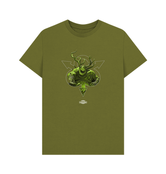 Moss Green Total War: WARHAMMER III - Nurgle - Ku'gath Plaguefather Monochrome T Shirt