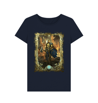 Navy Blue Stormcast Eternals Broken Shield Liberator Fitted T Shirt