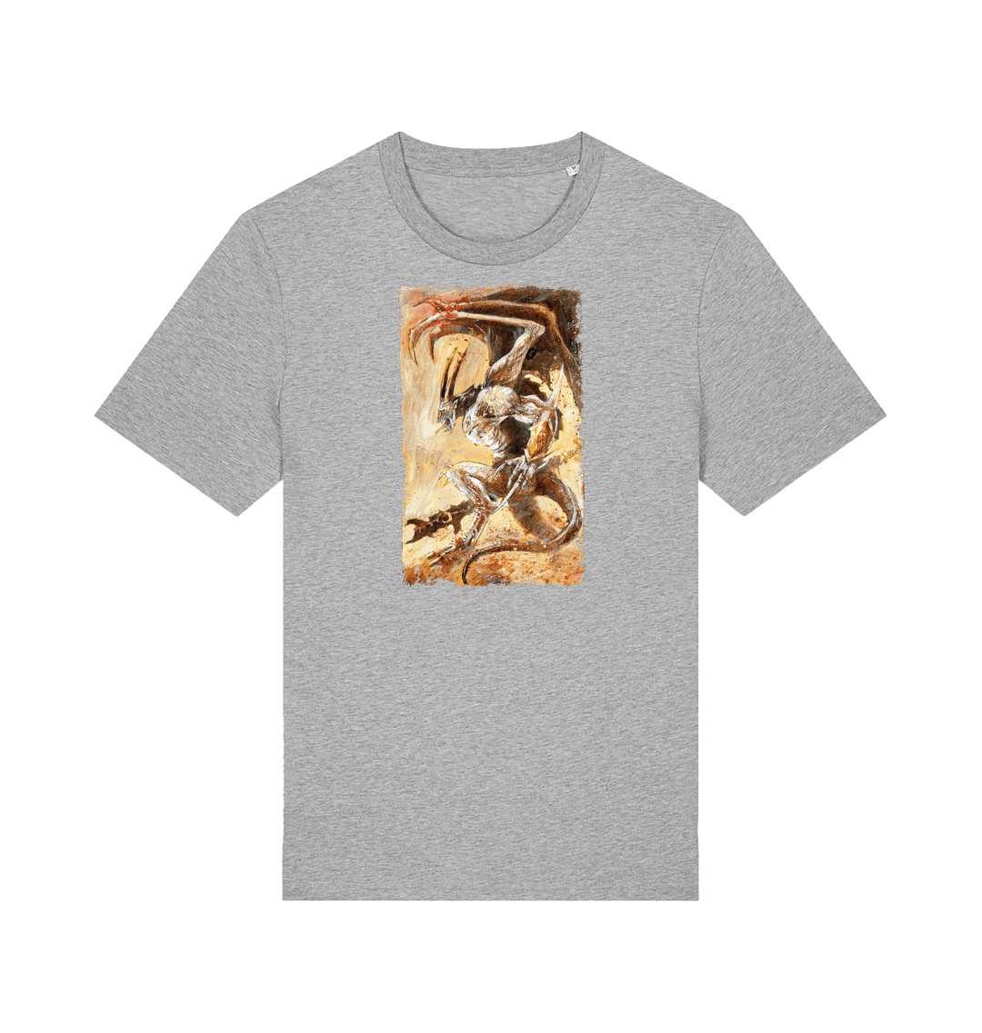 Heather Grey Printed T-shirt