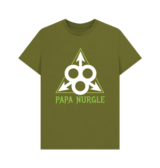 Moss Green Premium Papa Nurgle Icon T Shirt