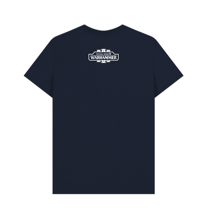 Navy Blue Printed T-shirt Back