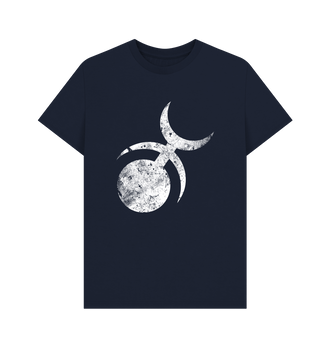 Navy Blue Slaanesh Battleworn Insignia T Shirt