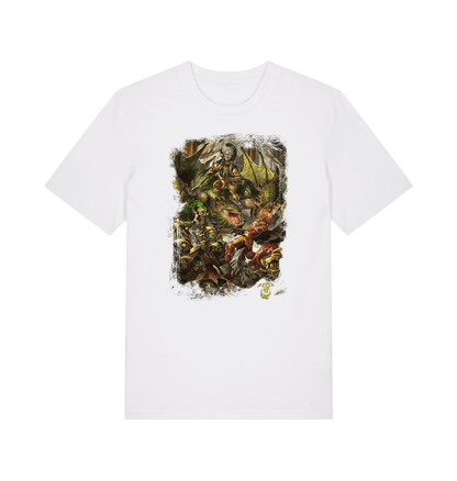 White Printed T-shirt Front