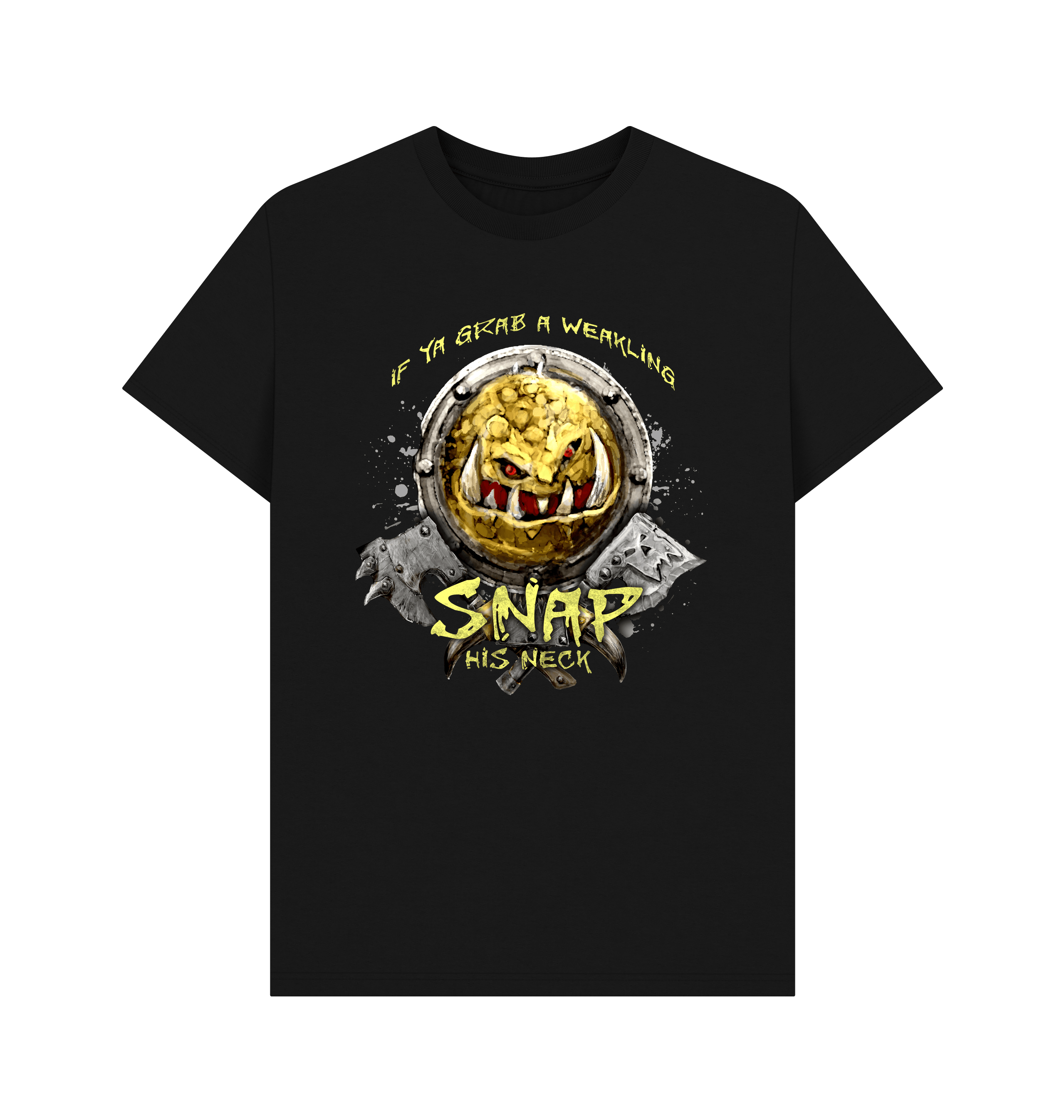 Black Kruleboyz Yellow Scareshield T Shirt