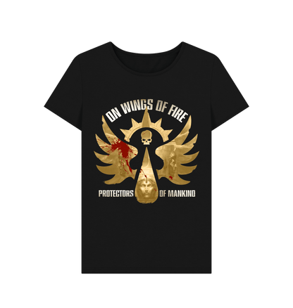 Black Blood Angels - On Wings Of Fire Fitted T Shirt