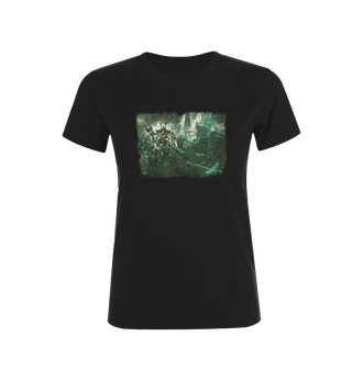 Black Necrons Skorpekh Lord Design Fitted T Shirt