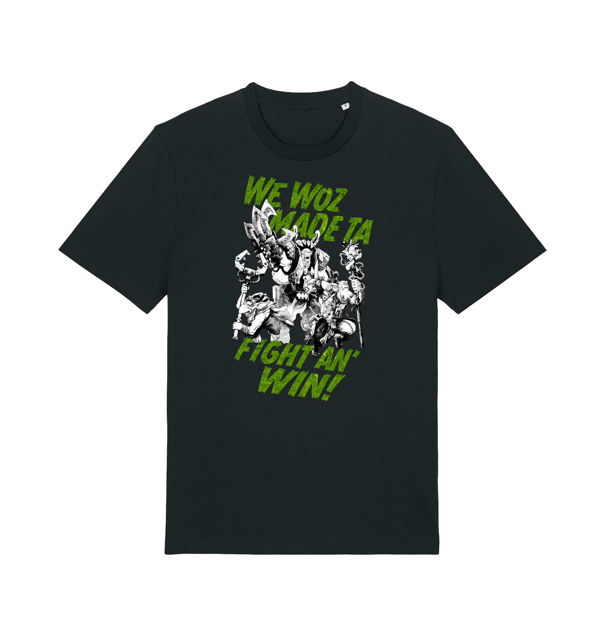 Black Printed T-shirt Front