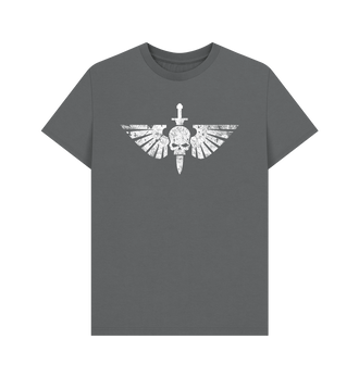 Slate Grey Space Marines Battleworn Insignia T Shirt