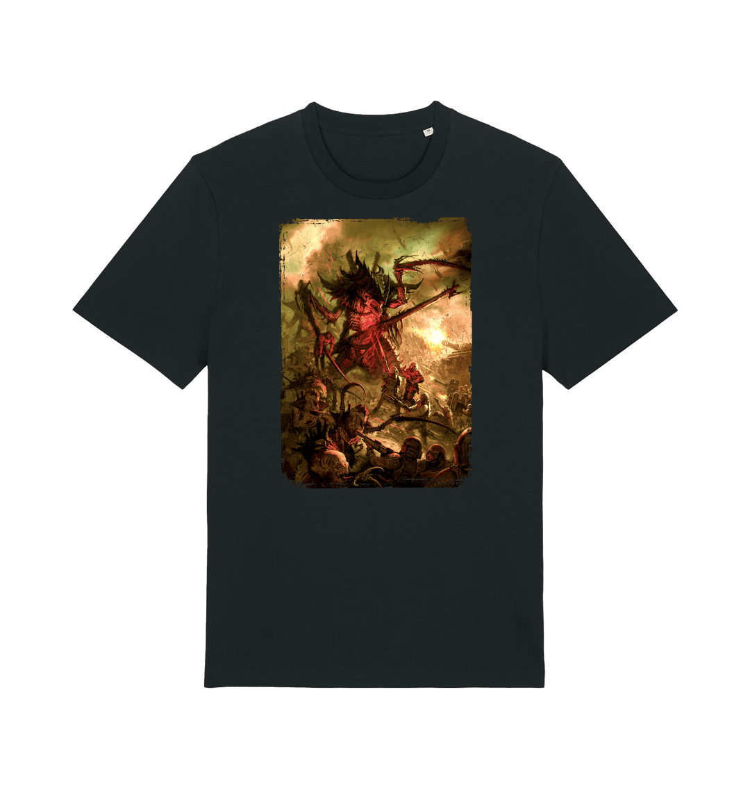Black Printed T-shirt Front