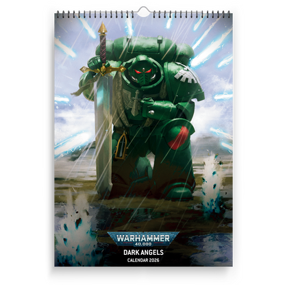 Warhammer 40,000: Dark Angels 2026 Calendar Preorder
