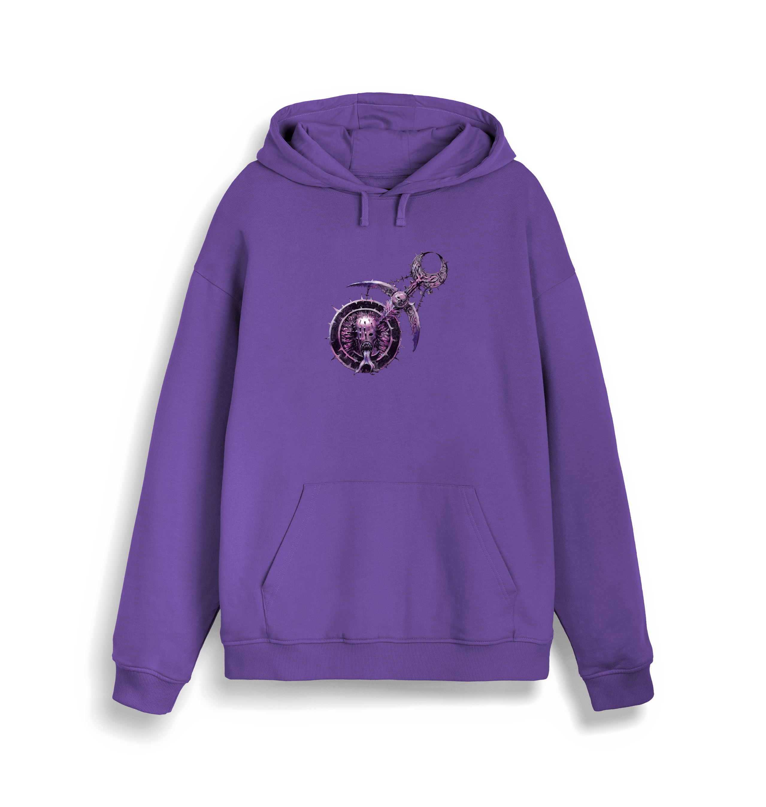 Purple Love Printed Sweater Front