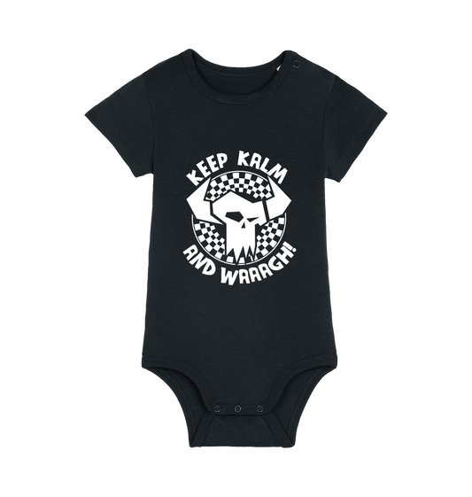 Black Printed baby grow