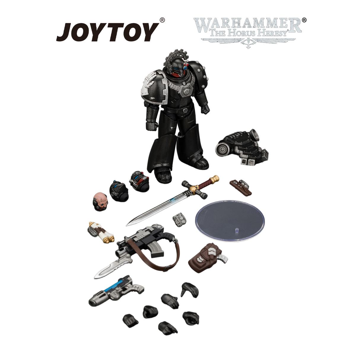 JOYTOY Warhammer The Horus Heresy - Iron Hands, MKVI Tactical Sergeant (1/18 Scale) Preorder