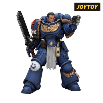 As Shown JoyToy Warhammer 40,000: Space Marine 2 Action Figure - Lieutenant Titus (1\/18 Scale)